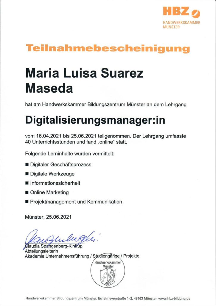 Digitalisierungsmanagerin HBZ Münster